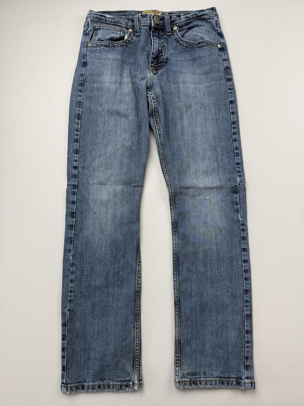 Wrangler 20X Jeans Mens 28x30 Blue Med Wash Denim Regular Straight Stretch READ